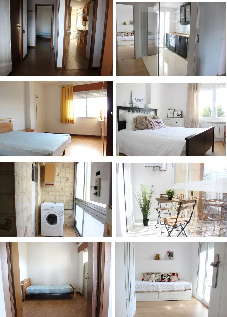 Vivienda reformada en Madrid — antes y después